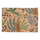 Dschungelleopardprint: Tiernahtloses Muster. Kissenbezug (Rückseite)