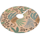 Dschungelleopardprint: Tiernahtloses Muster. Polyester Weihnachtsbaumdecke (Schrägansicht)