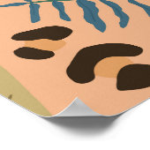 Dschungelleopardprint: Tiernahtloses Muster. Poster (Ecke)