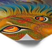 Dschungellippenplakat Poster (Ecke)