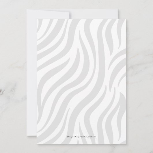 Dschungelmotiv geschlechtsneutral schlucken und se einladung (Rückseite)