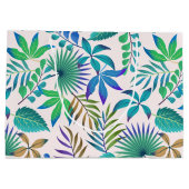 Dschungelmuster-Blätter Große Geschenktüte (Rückseite)