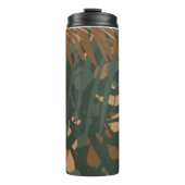 Dschungelmuster-Camouflage - Naturstruktur Thermosbecher (Vorderseite)