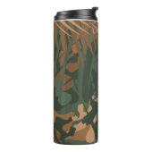 Dschungelmuster-Camouflage - Naturstruktur Thermosbecher (Nach links gedreht)