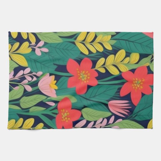 Dschungelmuster Geschirrtuch (Horizontal)