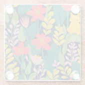 Dschungelmuster Glasuntersetzer (Rückseite)