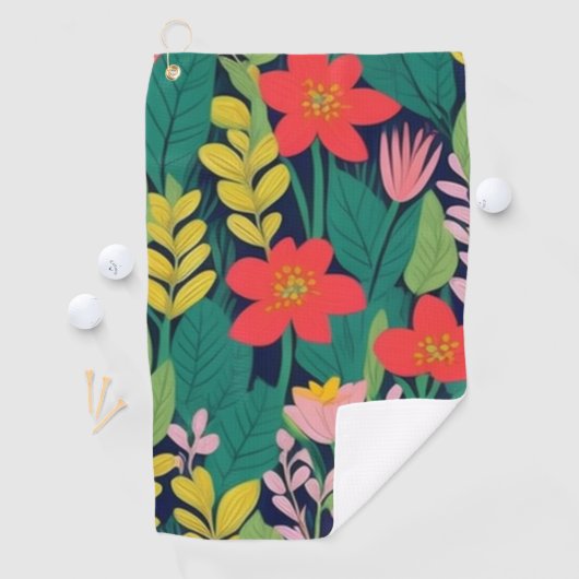 Dschungelmuster Golfhandtuch (Insitu)