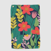 Dschungelmuster Golfhandtuch (Vorderseite)