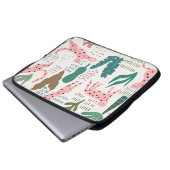 Dschungelmuster Laptopschutzhülle (Vorne Knopf)