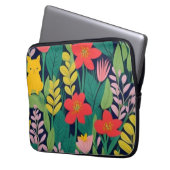 Dschungelmuster Laptopschutzhülle (Vorderseite Links)