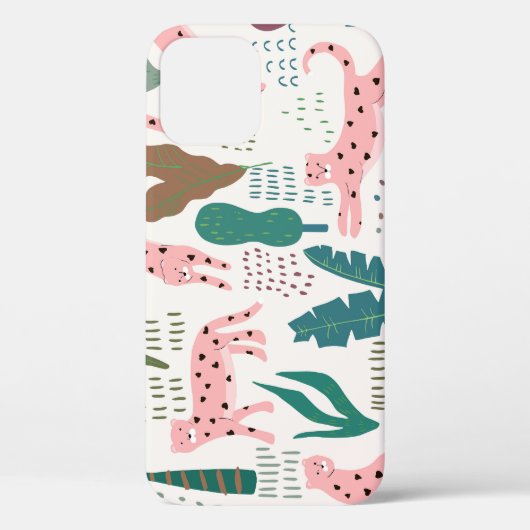 Dschungelmuster, Leopardendruck, Vintag. Case-Mate iPhone Hülle (Rückseite)