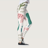 Dschungelmuster, Leopardendruck, Vintag. Leggings (Rechts)