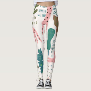 Dschungelmuster, Leopardendruck, Vintag. Leggings