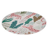 Dschungelmuster, Leopardendruck, Vintag. Schneidebrett (Ecke)