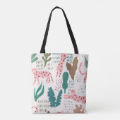 Dschungelmuster, Leopardendruck, Vintag. Tasche (Rückseite)