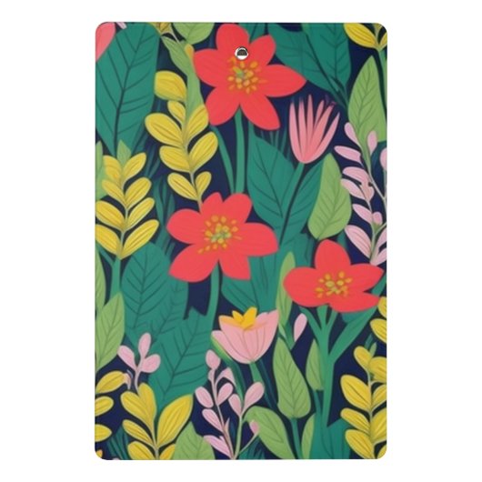 Dschungelmuster Mini Klemmbrett (Rückseite)