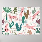 Dschungelmuster Poster (Vorne)