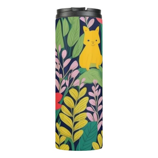 Dschungelmuster Thermosbecher (Rückseite)