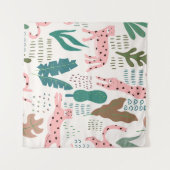 Dschungelmuster Wandteppich (Vorderseite (Horizontal))