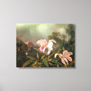 Dschungelorchideen und Kolibris, 1872 Leinwanddruck