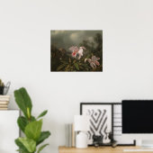 Dschungelorchien und Hummingvögel Poster (Heimbüro)