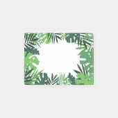 Dschungelpalme Blätter Post-it Klebezettel (Vorderseite)