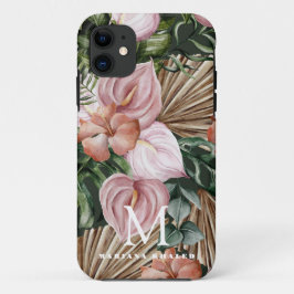 Dschungelpalme Blätter Regenwald Blume rosa grün Case-Mate iPhone Hülle