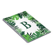 Dschungelpalme-Blätter, tropische Monografie Notizblock (Rechte Seite)