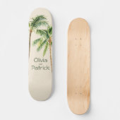 Dschungelpalme, tropisch skateboard (Vorderseite)