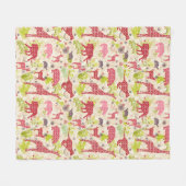 Dschungelparadies Fleecedecke (Vorderseite (Horizontal))