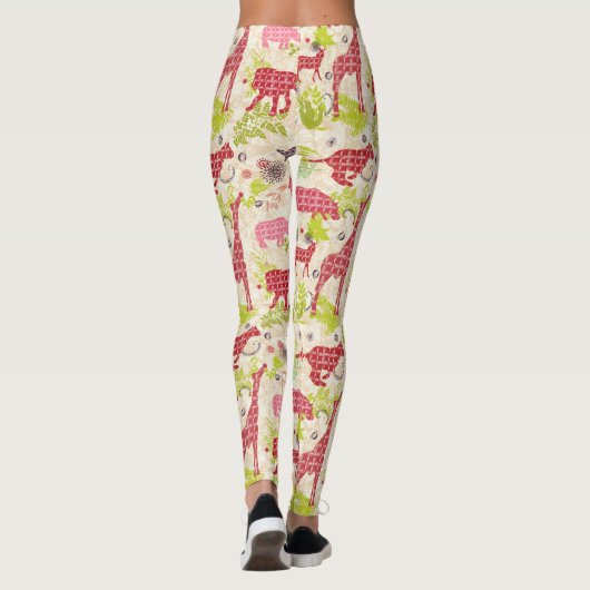 Dschungelparadies Leggings (Rückseite)