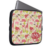 Dschungelparadies | Monogramm Laptopschutzhülle (Vorne Rechts)