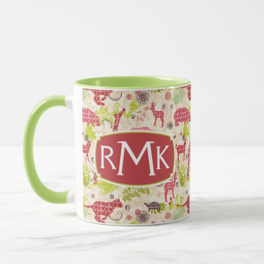 Dschungelparadies | Monogramm Tasse (Links)
