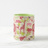 Dschungelparadies | Monogramm Tasse (Zentrum)