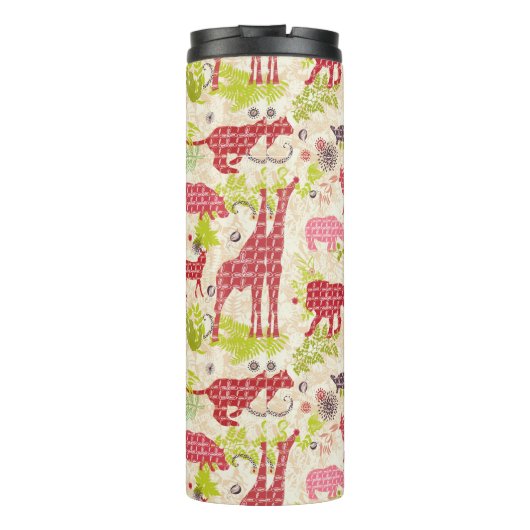 Dschungelparadies | Monogramm Thermosbecher (Rückseite)