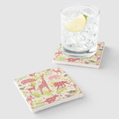 Dschungelparadies Steinuntersetzer (Seitenansicht)