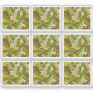 Dschungelpflanzenmuster Handgezeichnetes Sticker-S Aufkleber