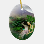 Dschungelreflektion Keramik Ornament (Hinten)