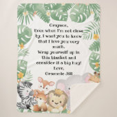 Dschungelsafari Tiere - Hinweis Sherpadecke (Vorderseite)