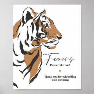 Dschungelsiberischer Tiger-Gastgeschenk Poster