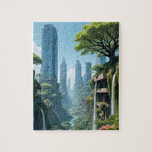 Dschungelstadt Puzzle (Vertikal)