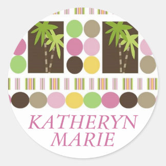 Dschungelsticker Runder Aufkleber