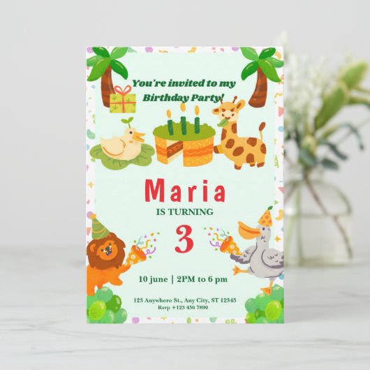 Dschungelthema (Stehend Vorderseite)