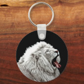 Dschungeltiere aus weißem Löwe, digitale Kunst Schlüsselanhänger (Vorderseite)