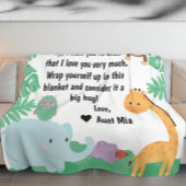 Dschungeltiere — benutzerdefinierte Meldung oder B Fleecedecke