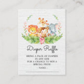 Dschungeltiere Duschschlupf Begleitkarte (Vorderseite)