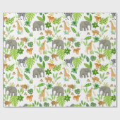 Dschungeltiere Geschenkpapier (Flach)