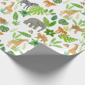 Dschungeltiere Geschenkpapier (Ecke)