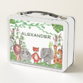 Dschungeltiere Metall Brotdose (Rückseite)