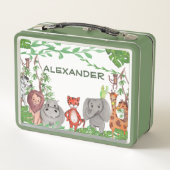 Dschungeltiere Metall Brotdose (Rückseite)